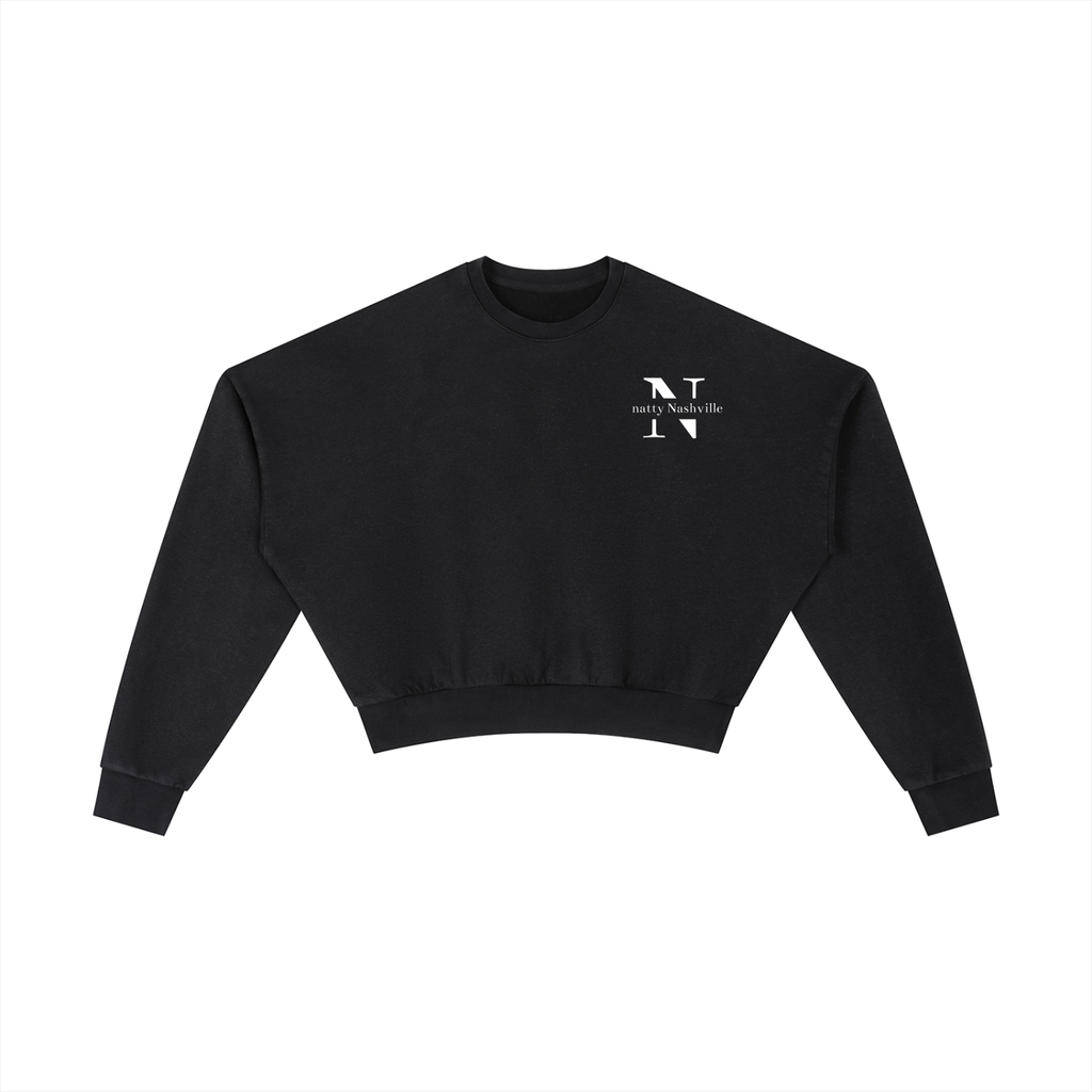 Vintage Washed Cropped Sweatshirt