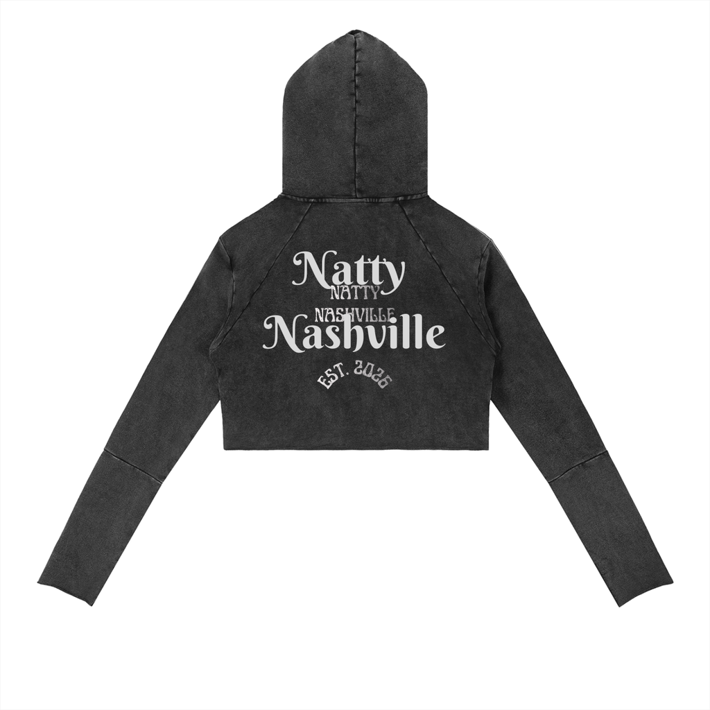 Vintage Washed Raw Edge Hoodie