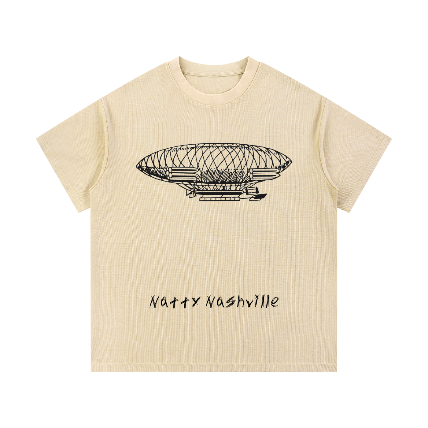 Mineral Wash Waffle Knit T-Shirt