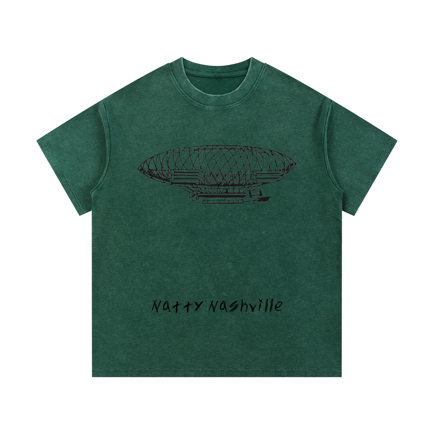 Mineral Wash Waffle Knit T-Shirt