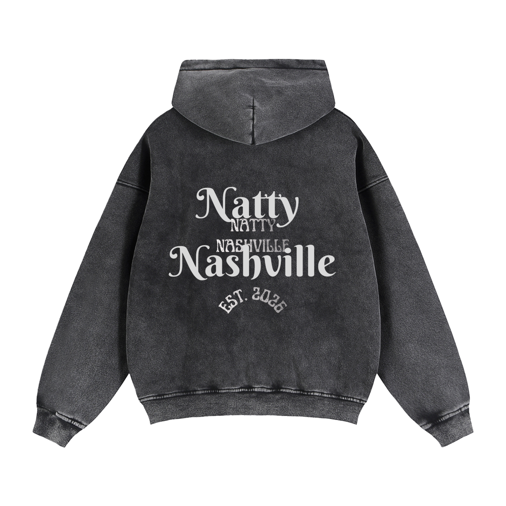 Zip-Through Boxy Fleece Hoodie