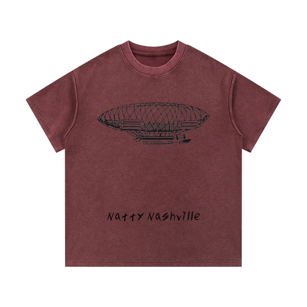 Mineral Wash Waffle Knit T-Shirt